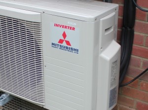 Mitsubishi products used in air conditioning installation 
